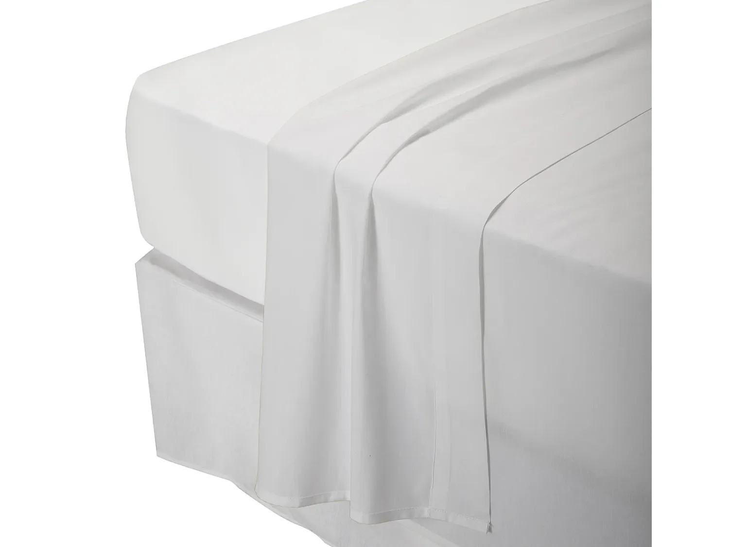 Best PIKOLIN Juego de cama 200 hilos Percal algodón Cama 90 Blanco