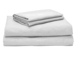 Best PIKOLIN Juego de cama 200 hilos Percal algodón Cama 90 Blanco