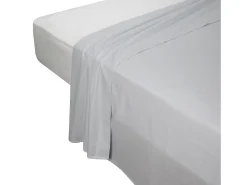 Clearance PIKOLIN Juego de cama 200 hilos Percal algodón Cama 135/140 Gris
