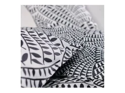 Hot Today Juego de cama 260 x 240 cm - Blanco y negro Negro / Blanco