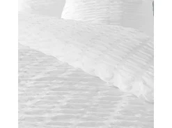Discount Douceur d'intérieur Juego de cama de 3 piezas de microfibra 240 x 220 cm Blanco