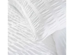 Discount Douceur d'intérieur Juego de cama de 3 piezas de microfibra 240 x 220 cm Blanco