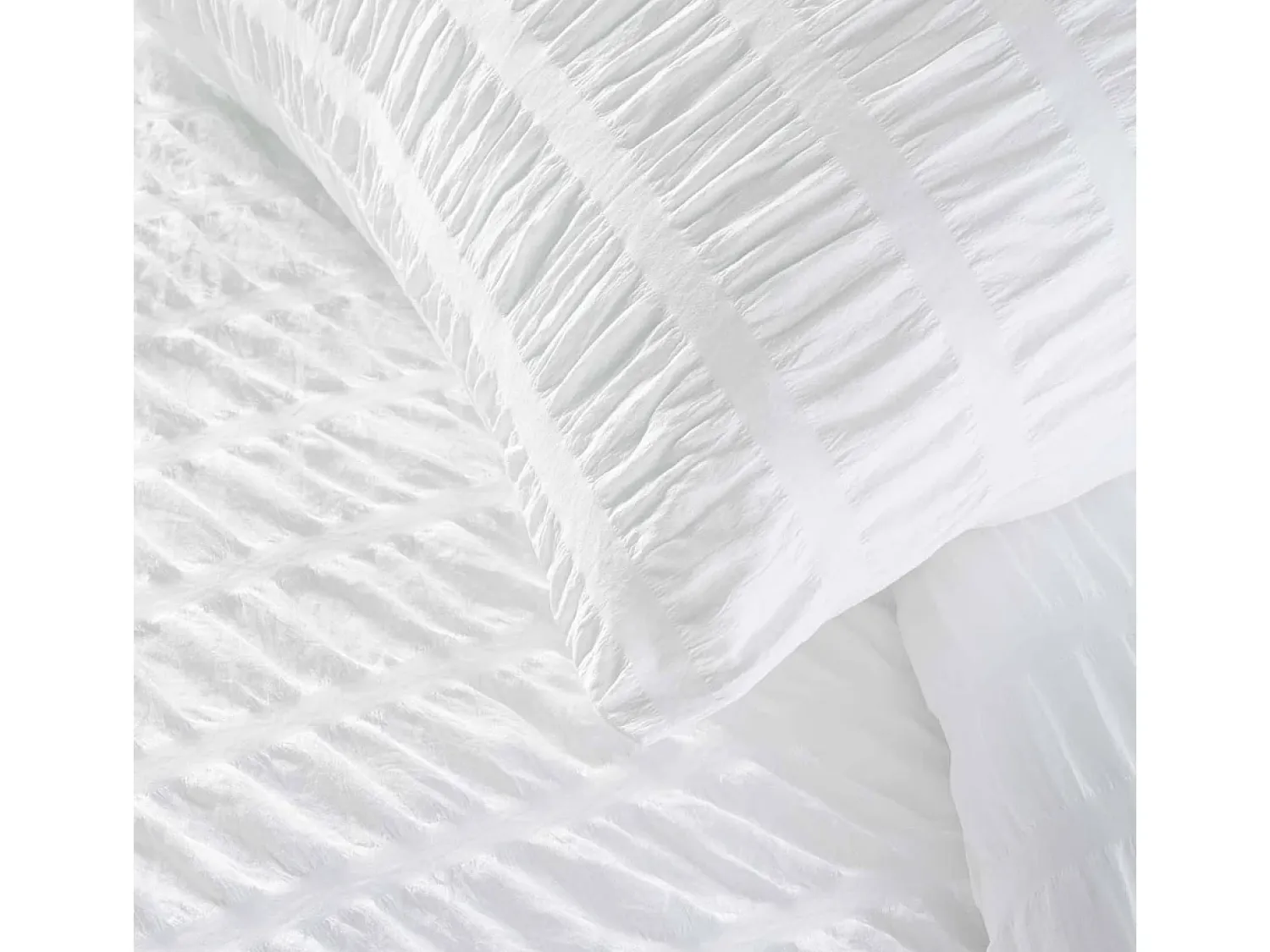 Discount Douceur d'intérieur Juego de cama de 3 piezas de microfibra 240 x 220 cm Blanco