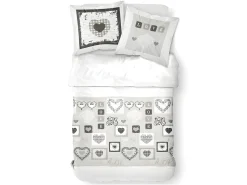 Today Ropa De Cama^Juego de cama de algodón 240 x 260 cm - Estampado White Eden Blanco