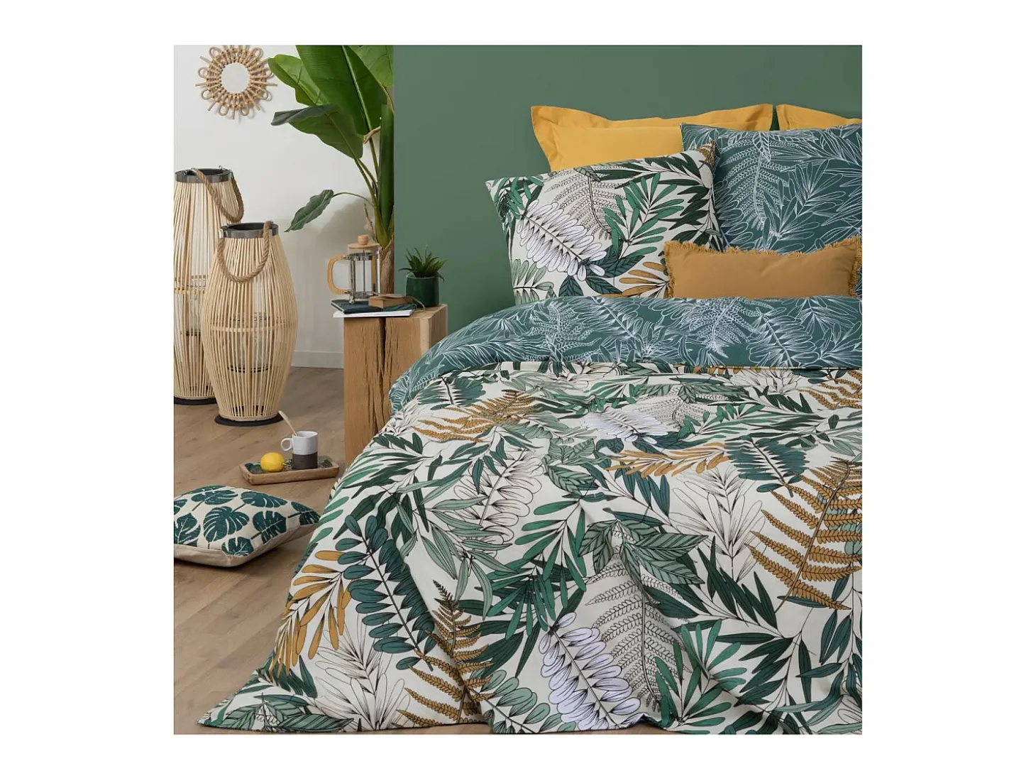 Juego de cama estampado Tropik 240 x 220 cm