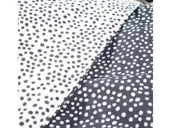 Clearance Today Juego de cama funda nórdica 140 x 200 + 1 funda de almohada 63 x 63 Negro / Blanco