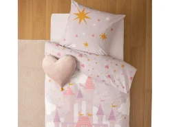 New Atmosphera for Kids Juego de cama infantil "castillo" 140 x 200 cm Rosa