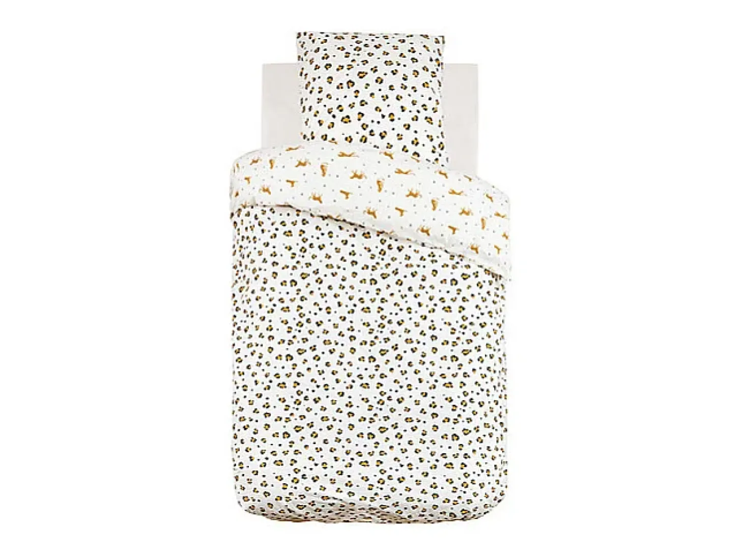 Juego de cama reversible leopardo para niños 140 x 200 cm