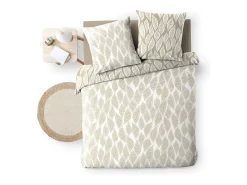 Douceur d'intérieur Ropa De Cama^Juego de cama reversible 240 x 220 cm Beige