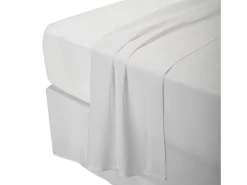 PIKOLIN Juego de cama 105x190cm| HOME| 100% Algodón| 4 piezas| Blanco