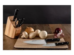 ARCOS Cubierto^Juego de cocina de 3 piezas con cuchillos y tijeras negras - 285000 Negro