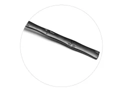 Juego de cubiertos de 16 piezas Karma Negro mate - Decoración vegetal de bambú - Acero inoxidable - Caja de regalo