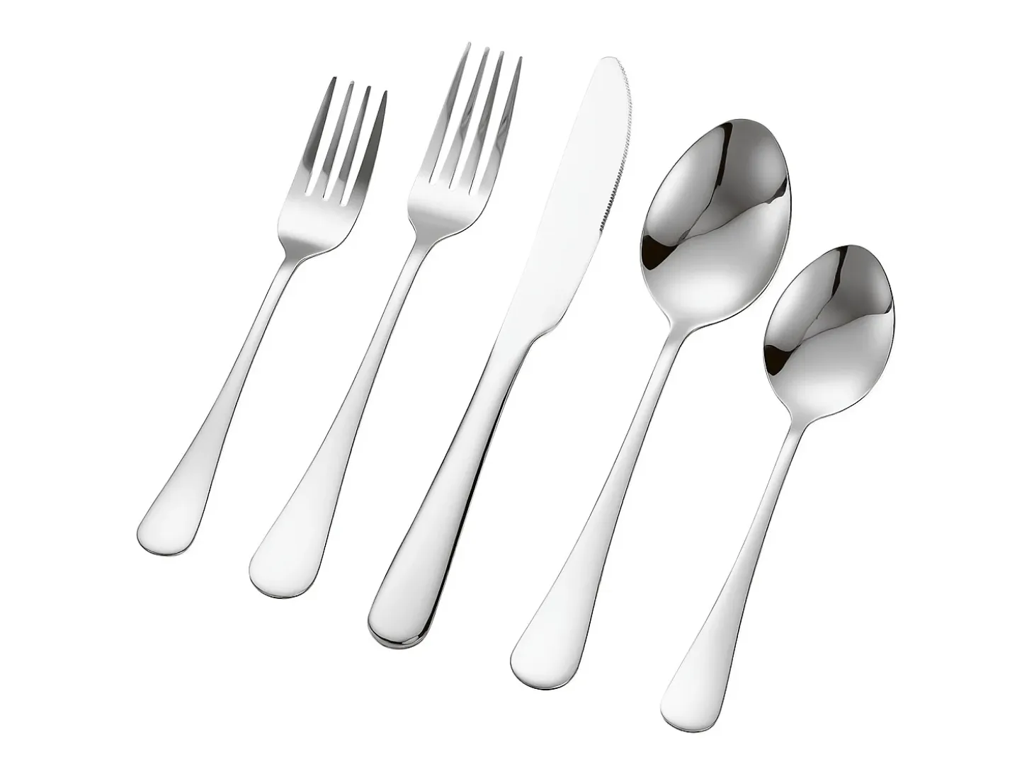 Juego de Cubiertos Juego de Cubiertos de Acero Inoxidable de 30 Piezas, para 6 Personas, para Utensilios de Cocina.
