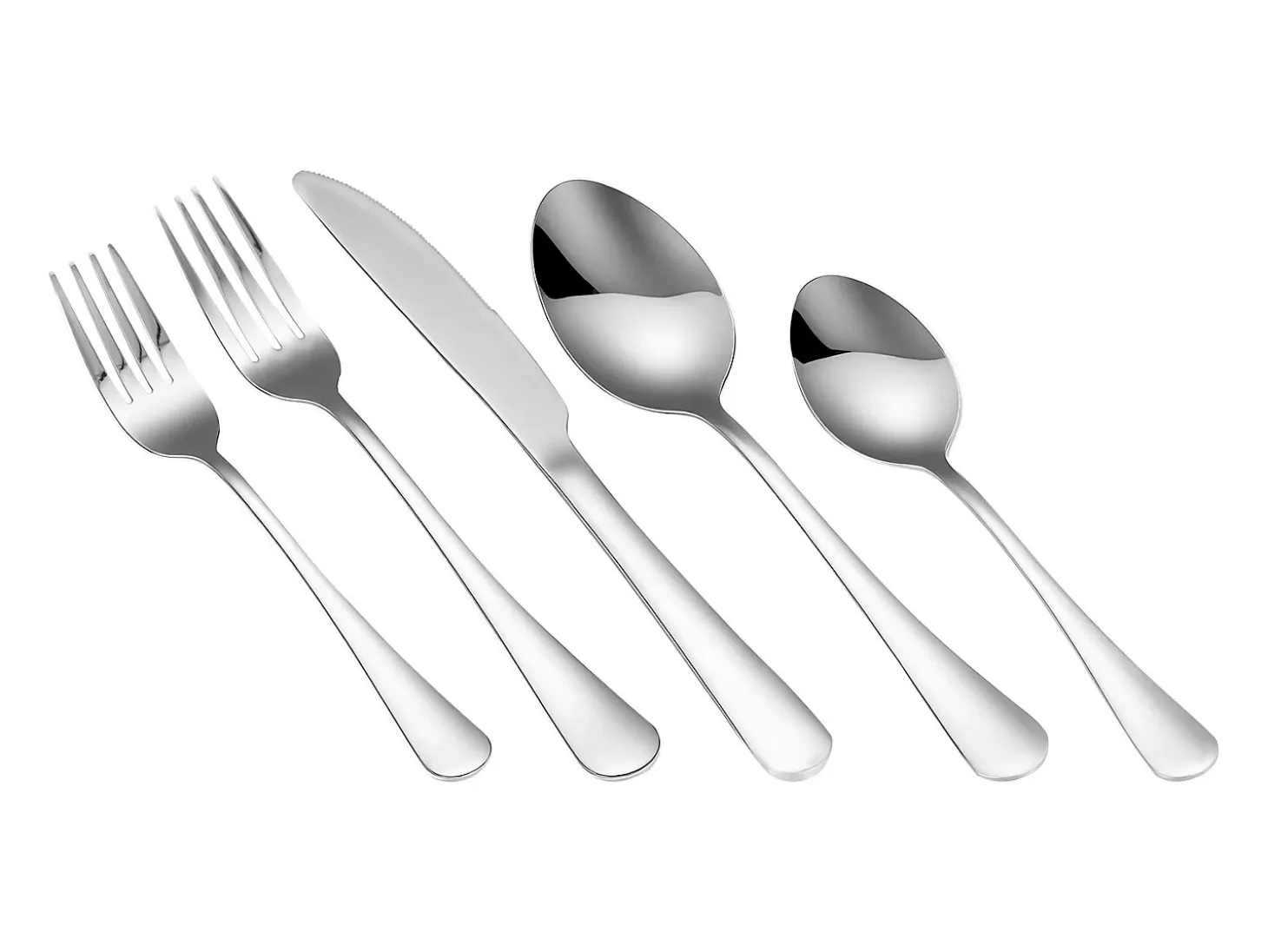 Juego de Cubiertos Juego de Cubiertos de Acero Inoxidable de 30 Piezas, para 6 Personas, para Utensilios de Cocina.