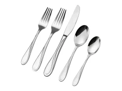 Cubierto^Juego de Cubiertos SucceBuy Juego de Cubiertos de Acero Inoxidable de 65 Piezas, para 12 Personas, para Cocina.