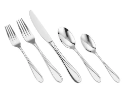 Cubierto^Juego de Cubiertos SucceBuy Juego de Cubiertos de Acero Inoxidable de 65 Piezas, para 12 Personas, para Cocina.