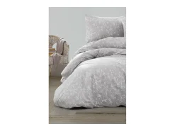 New Blanc avenue Juego de funda de edredón 200x200 cm+ 2 FA 65x65 cm 100% algodón Gris