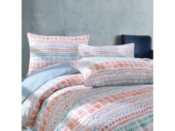 Blanc avenue Ropa De Cama^Juego de funda de edredón +funda de almohada 100% algodón "Elisa" Multicolor