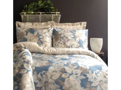 Blanc avenue Ropa De Cama^Juego de funda de edredón 240x220 cm+ 2 fundas de almohada 63x63cm de satén de algodón "Decor" Multicolor