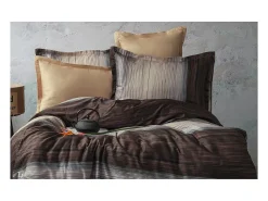 Blanc avenue Ropa De Cama^Juego de funda de edredón 240x220 cm+ 2 fundas de almohada 63x63cm de satén de algodón "Gerard" Multicolor
