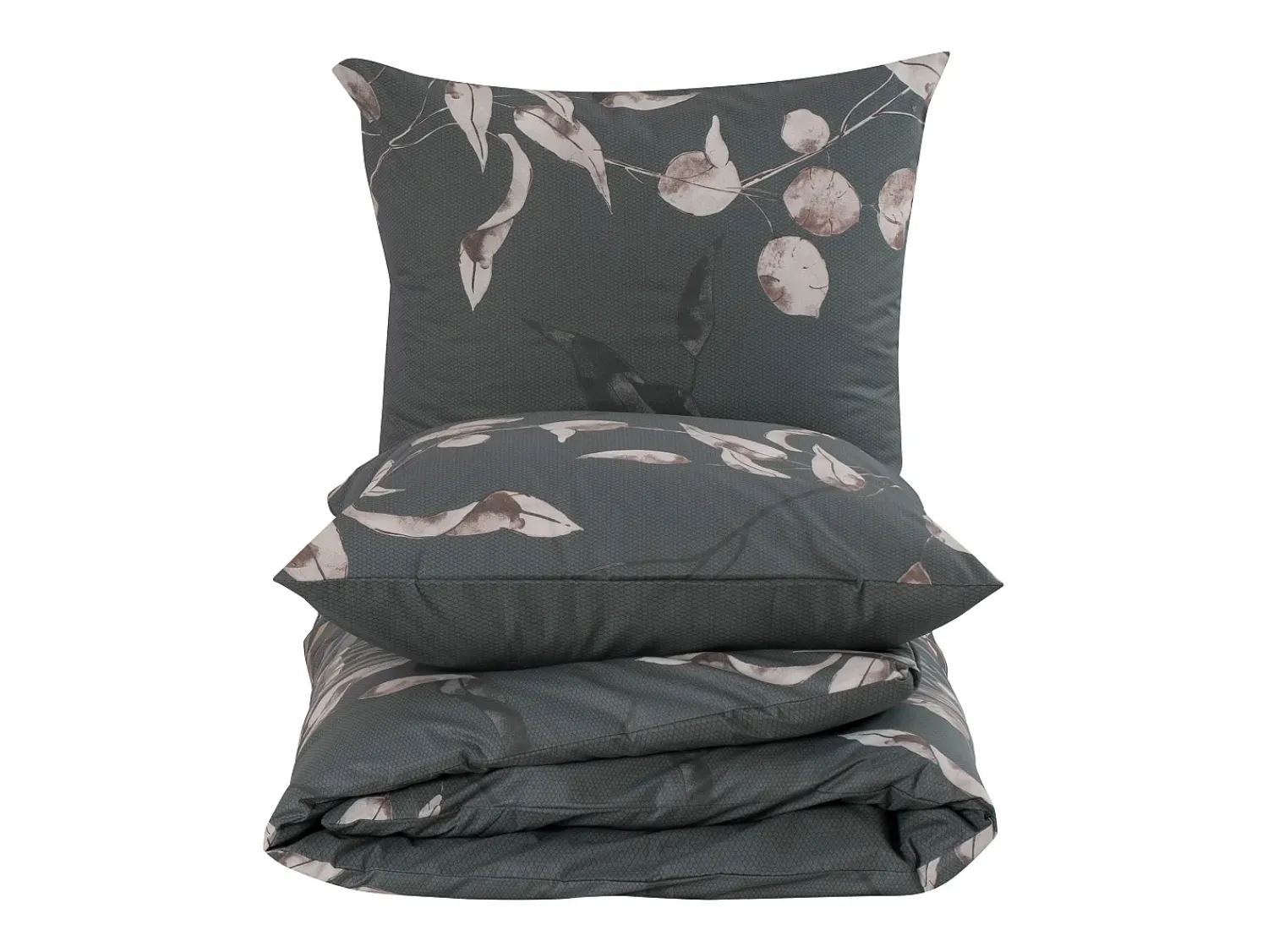 Blanc avenue Ropa De Cama^Juego de funda de edredón +funda de almohada 100% algodón "Tivory Vert" Verde