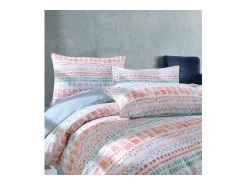 Blanc avenue Ropa De Cama^Juego de funda de edredón +funda de almohada 100% algodón "Elisa" Multicolor