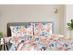 Sale Blanc avenue Juego de funda de edredón 200x200 cm+ 2 FA 65x65 cm 100% algodón Multicolor