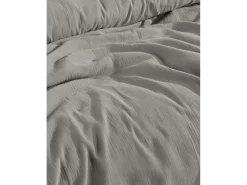 Outlet Blanc avenue Juego de funda de edredón + 2 fundas de almohada de gasa de algodón- Gris