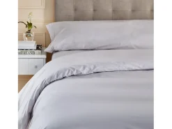PIKOLIN Ropa De Cama^Juego de funda nórdica 100% algodón 200 hilos 90x190cm Gris