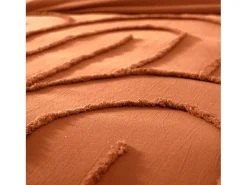 Sweeek Ropa De Cama^Juego de funda nórdica de algodón de 2 plazas, Terracota