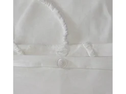 Juego de funda nórdica de algodón blanco 2 plazas
