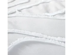 Juego de funda nórdica de algodón blanco 2 plazas