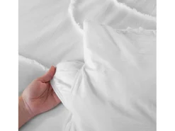 Sweeek Ropa De Cama^Juego de funda nórdica de algodón 2 plazas Blanco
