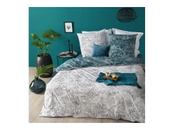 Atmosphera Ropa De Cama^Juego de funda nórdica reversible "Jungle" 240 x 220 cm Gris