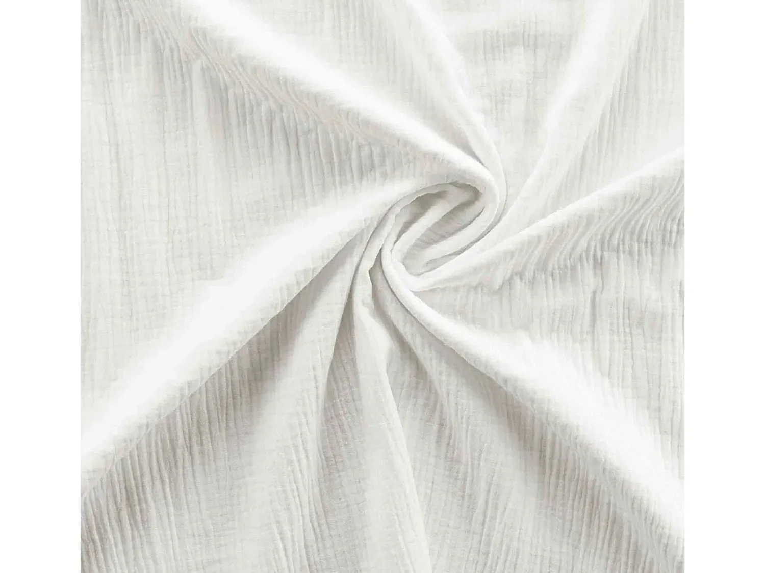 Douceur d'intérieur Ropa De Cama^Juego de sábanas de gasa de algodón 260 x 240 cm Blanco