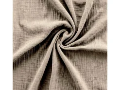 Douceur d'intérieur Ropa De Cama^Juego de sábanas de gasa de algodón 240 x 220 cm Beige
