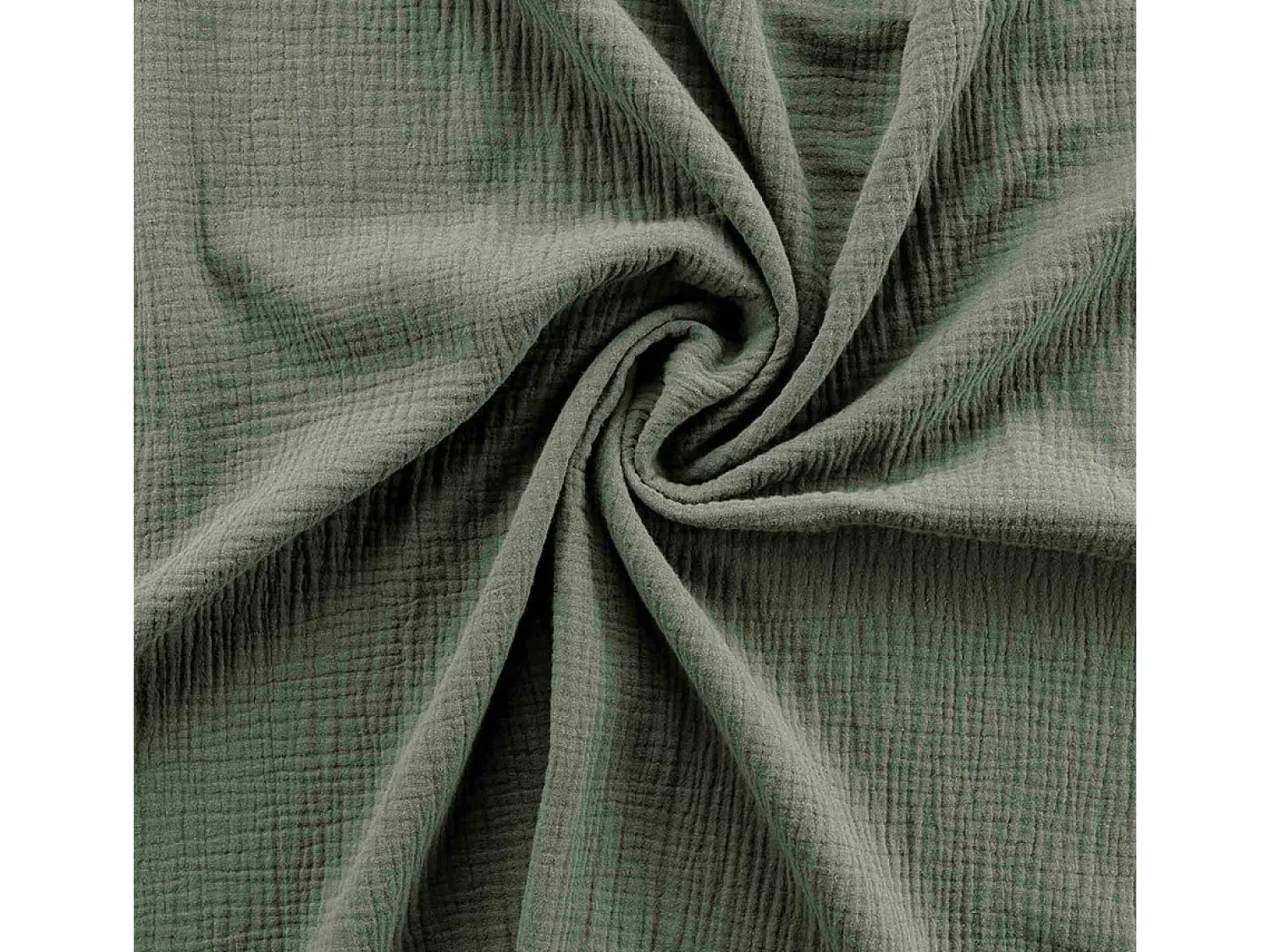 Douceur d'intérieur Juego de sábanas de gasa de algodón 140 x 200 cm Verde