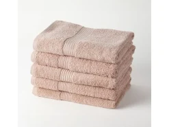 Today Ropa De Cama|Textil De Baño^Juego de Toallas 100 % algodón 70 x 130 cm (5 Unidades) Rosa