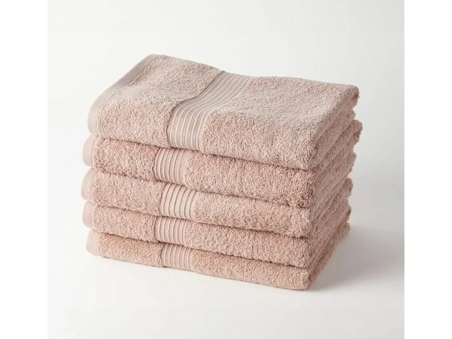 Today Ropa De Cama|Textil De Baño^Juego de Toallas 100 % algodón 70 x 130 cm (5 Unidades) Rosa