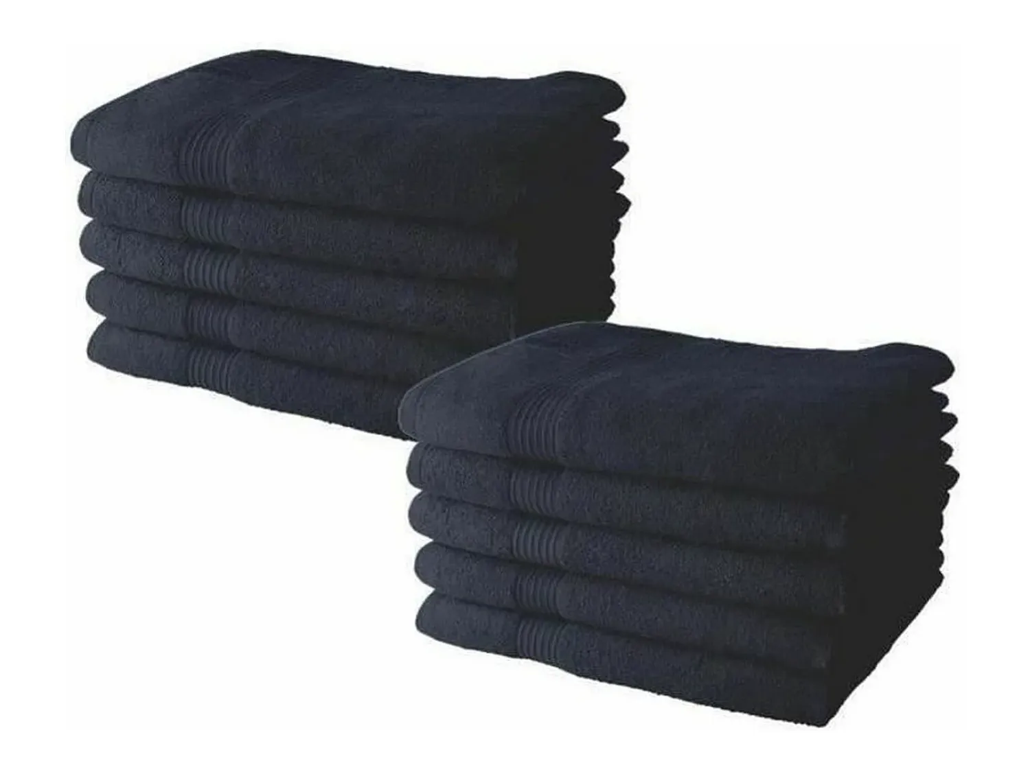 Clearance Today Juego de Toallas Azul marino 10 Unidades 50 x 90 cm Azul oscuro