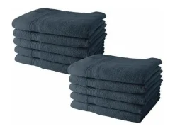 Today Ropa De Cama|Textil De Baño^Juego de Toallas Gris 10 Piezas 70 x 130 cm Azul