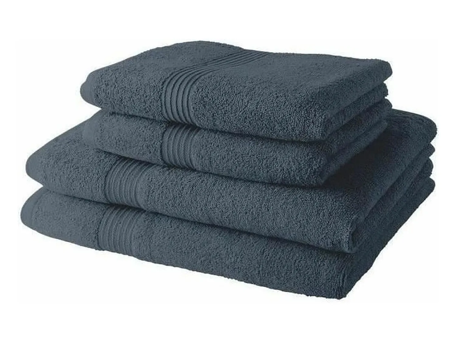 Today Ropa De Cama|Textil De Baño^Juego de Toallas Gris 4 Piezas Azul