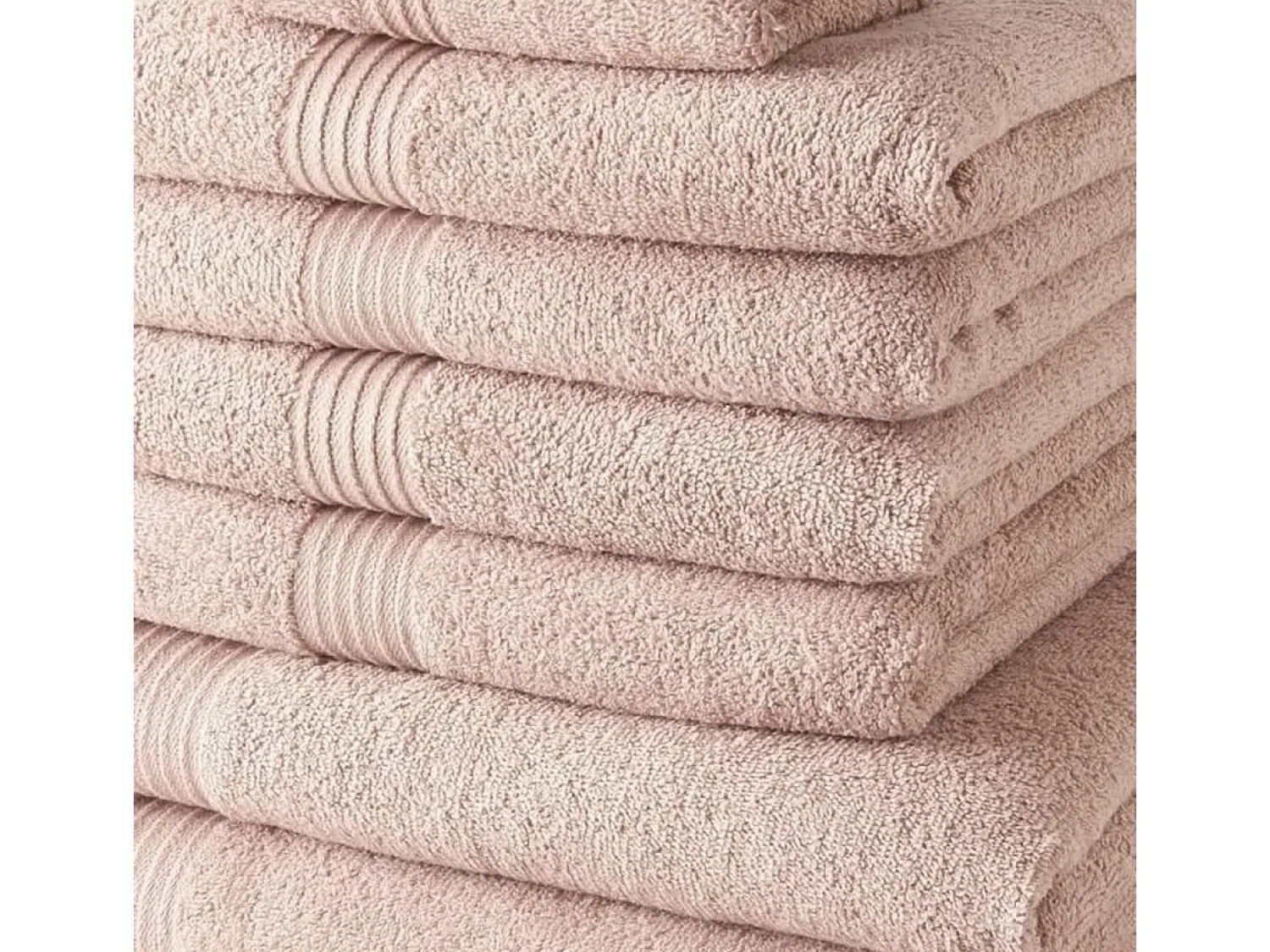 Clearance Today Juego de Toallas Rosa claro 10 Piezas Rosa palo