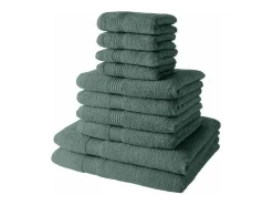 Today Ropa De Cama|Textil De Baño^Juego de Toallas Verde 10 Piezas Verde esmeralda