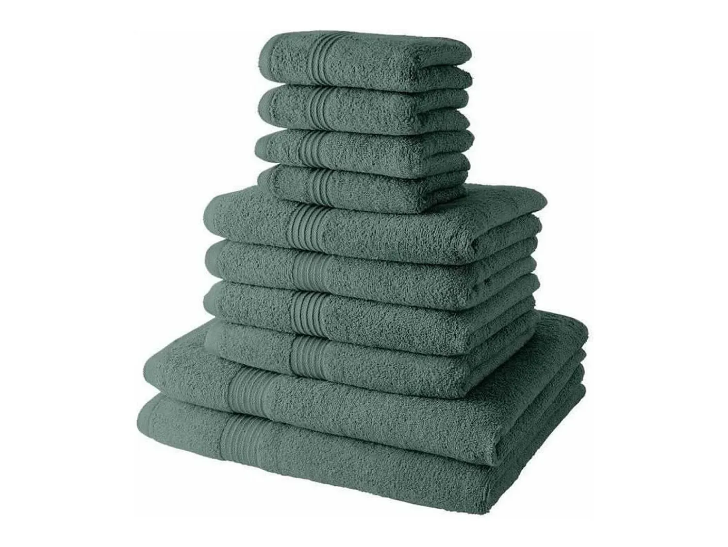 Today Ropa De Cama|Textil De Baño^Juego de Toallas Verde 10 Piezas Verde esmeralda