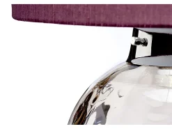 Kara Bordslampa, Smoke, Faux Silk Shade