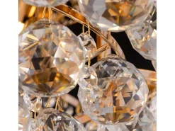 Karolina Plafón Semi Empotrado Oro & Cristal, 6 Luces, E14