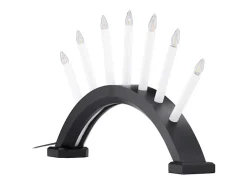 ebuy24 Lámpara De Mesa^Kebnekaise - Soporte de adviento eléctrico con 7 luces, color . Negro