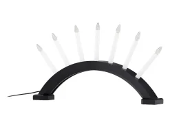 ebuy24 Lámpara De Mesa^Kebnekaise - Soporte de adviento eléctrico con 7 luces, color . Negro