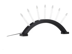 ebuy24 Lámpara De Mesa^Kebnekaise - Soporte de adviento eléctrico con 7 luces, color . Negro